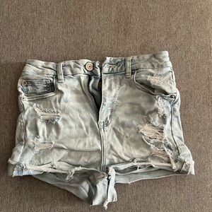 American Eagle Ripped Short Jean Shorts